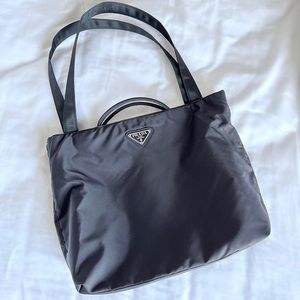 Prada Black Nylon Tote Bag